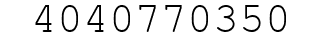 Number 4040770350.