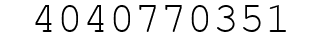 Number 4040770351.