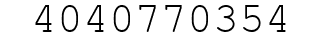 Number 4040770354.