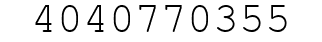 Number 4040770355.