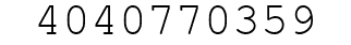 Number 4040770359.