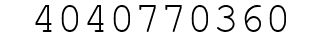 Number 4040770360.