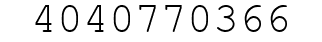 Number 4040770366.