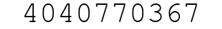 Number 4040770367.