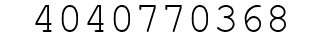 Number 4040770368.