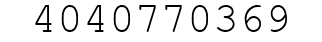 Number 4040770369.