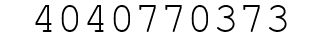 Number 4040770373.