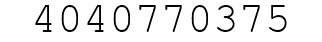 Number 4040770375.