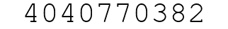 Number 4040770382.