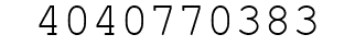 Number 4040770383.