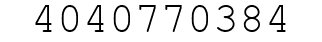 Number 4040770384.