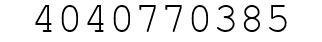 Number 4040770385.