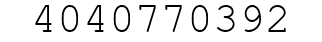 Number 4040770392.