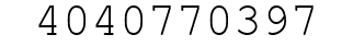 Number 4040770397.
