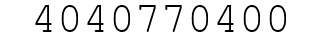 Number 4040770400.