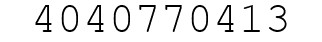 Number 4040770413.