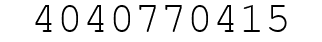 Number 4040770415.