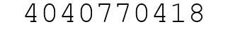 Number 4040770418.