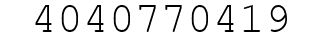 Number 4040770419.