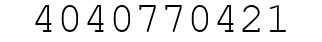 Number 4040770421.