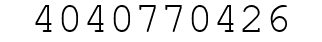 Number 4040770426.