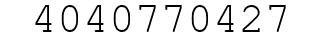 Number 4040770427.