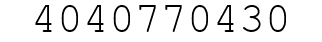 Number 4040770430.