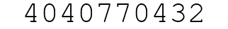 Number 4040770432.
