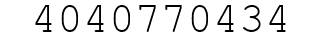 Number 4040770434.