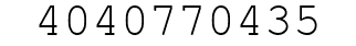 Number 4040770435.