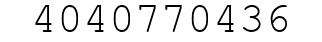 Number 4040770436.