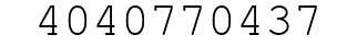 Number 4040770437.