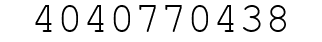 Number 4040770438.