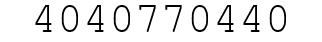 Number 4040770440.
