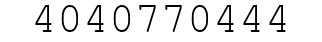 Number 4040770444.