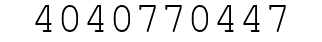 Number 4040770447.
