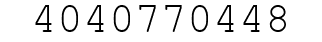 Number 4040770448.