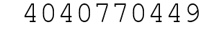 Number 4040770449.