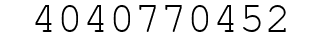 Number 4040770452.