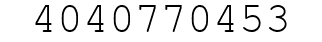 Number 4040770453.