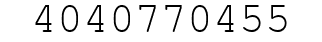 Number 4040770455.
