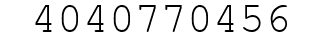 Number 4040770456.