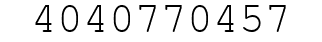 Number 4040770457.