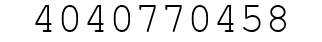 Number 4040770458.
