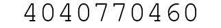 Number 4040770460.