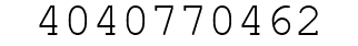 Number 4040770462.