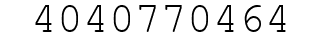Number 4040770464.