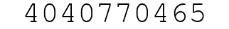 Number 4040770465.