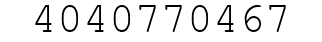 Number 4040770467.