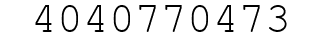 Number 4040770473.